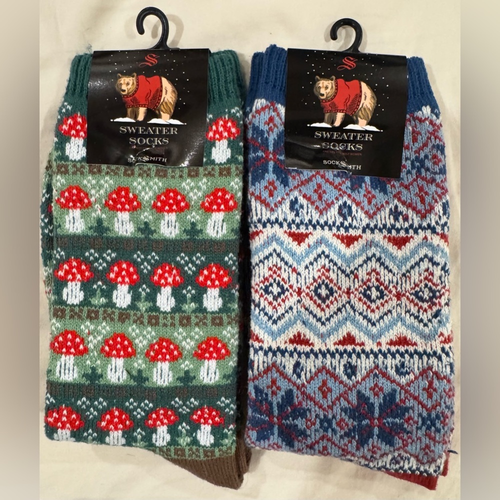 NWT Bundle of 2 - Socksmith Sweater Socks, Size Ladies 9-11